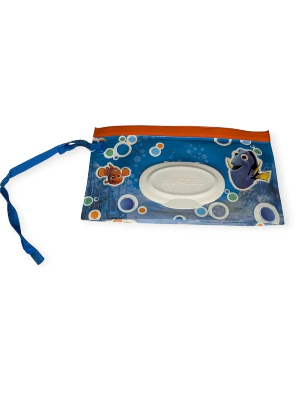 Huggies Disney Finding Dory Wet Wipe Clutch & Clean Reusable Pouchw/Travel Strap